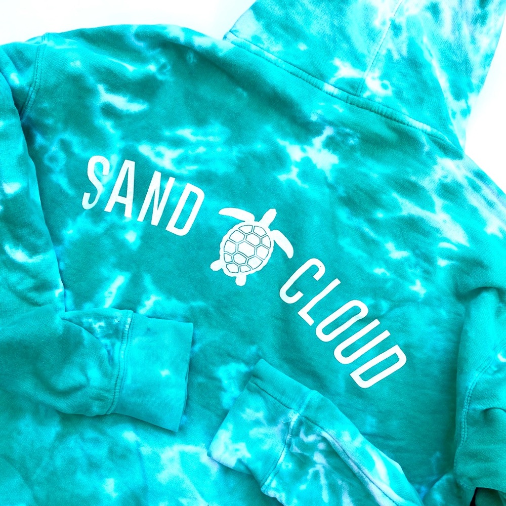 Sand Cloud Tie Dyed Hoodie -Seafoam
